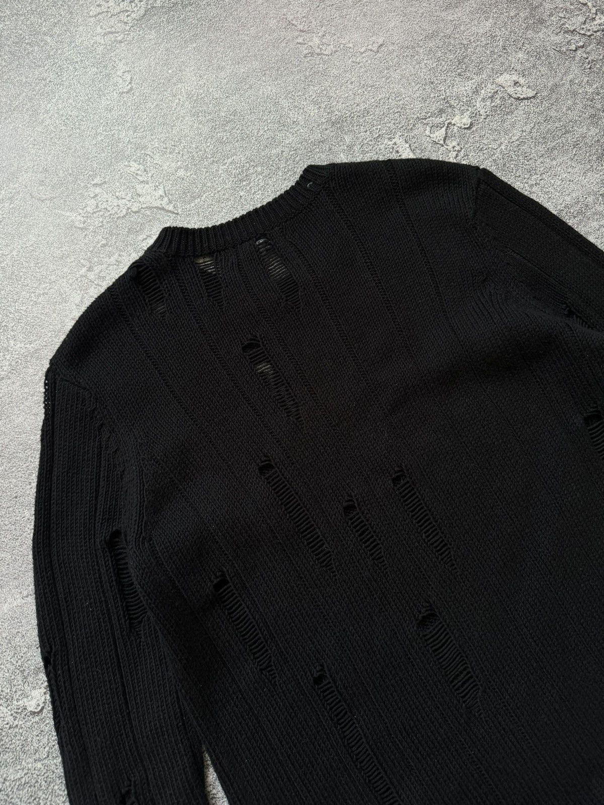 Japanese Brand Poolman S black vintage distressed sweater jumper knitwear Size US S / EU 44-46 / 1 - 10 Thumbnail