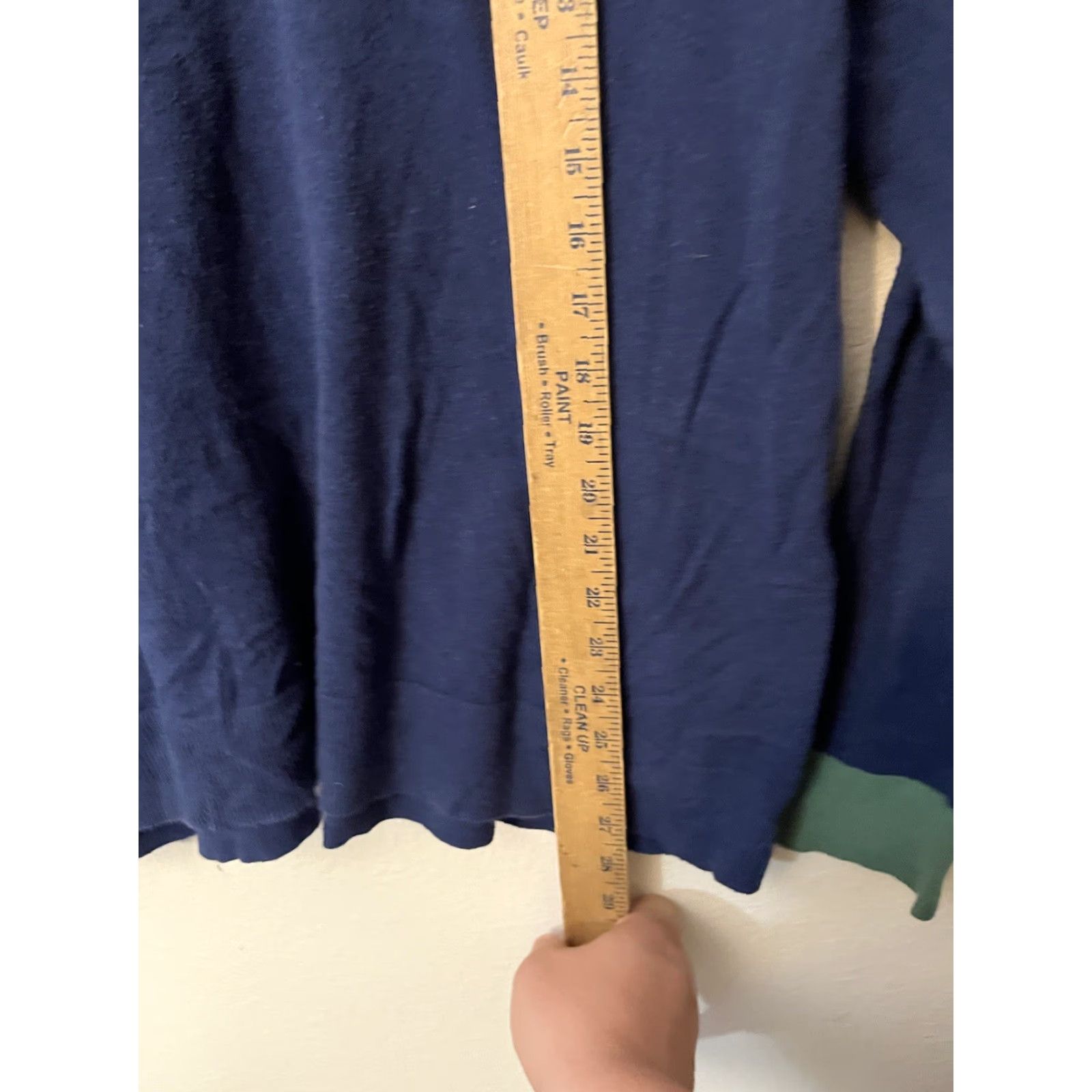 Croft & Barrow VINTAGE Croft & Barrow Long Sleeve Polo Sweater Blue With Green Accents 2XL Womens V-Neck Pullover Cotton Polyester Size XXL / US 16-18 / IT 52-54 - 4 Thumbnail