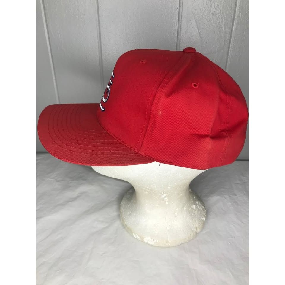 Vintage Vintage St. Louis Cardinals MLB plain logo snapback hat cap Size ONE SIZE - 4 Thumbnail