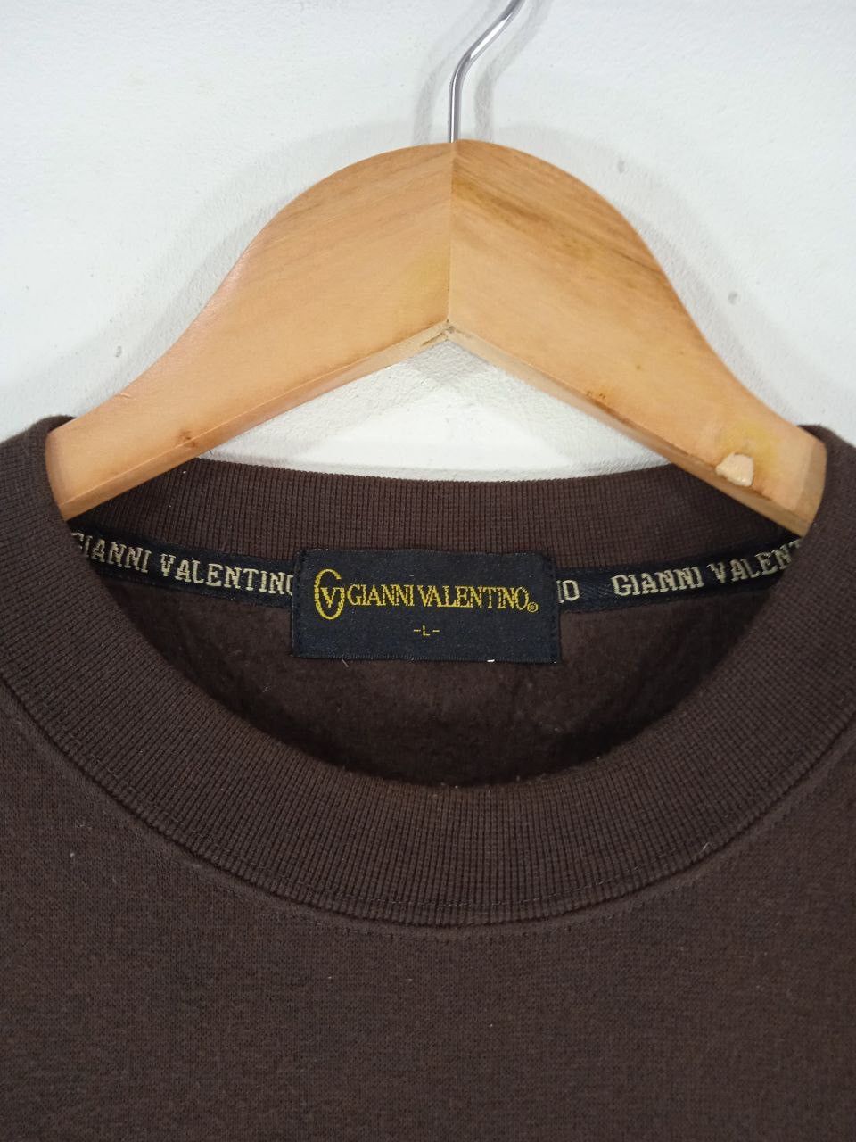 Gianni Valentino Vintage Gianni Valentino Sweatshirt Spellout Big Logo Size US L / EU 52-54 / 3 - 3 Thumbnail