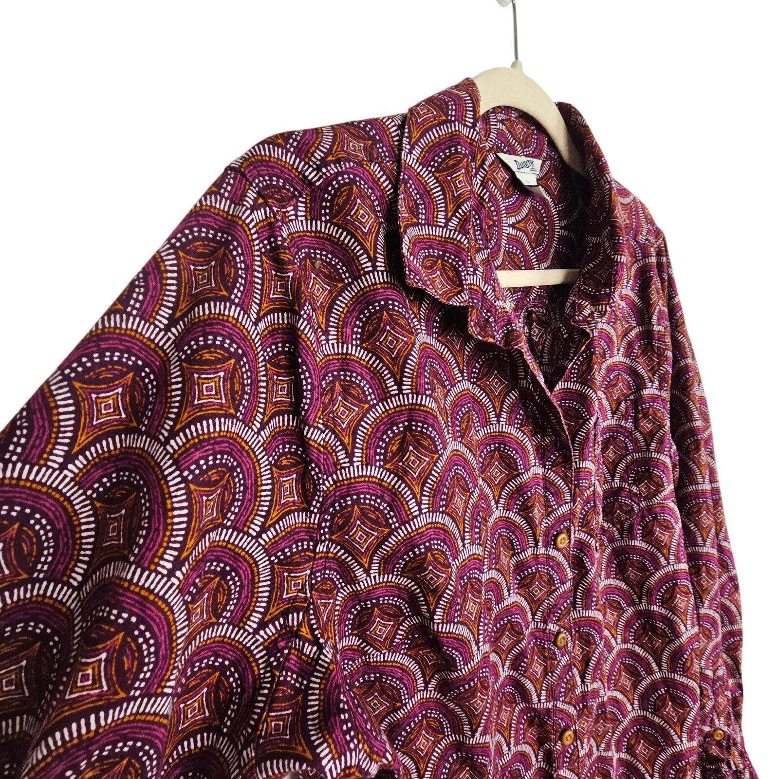 Duluth Trading Company Duluth Trading Co Tunic Top Women L Purple Patterned Artisan Size L / US 10 / IT 46 - 6 Thumbnail