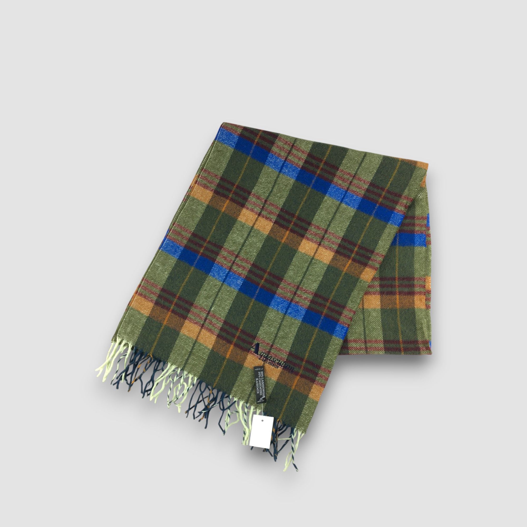 Aquascutum Vintage Aquascutum Scarf Fringe Tartan Plaid Wool Scarves Size ONE SIZE - 3 Thumbnail