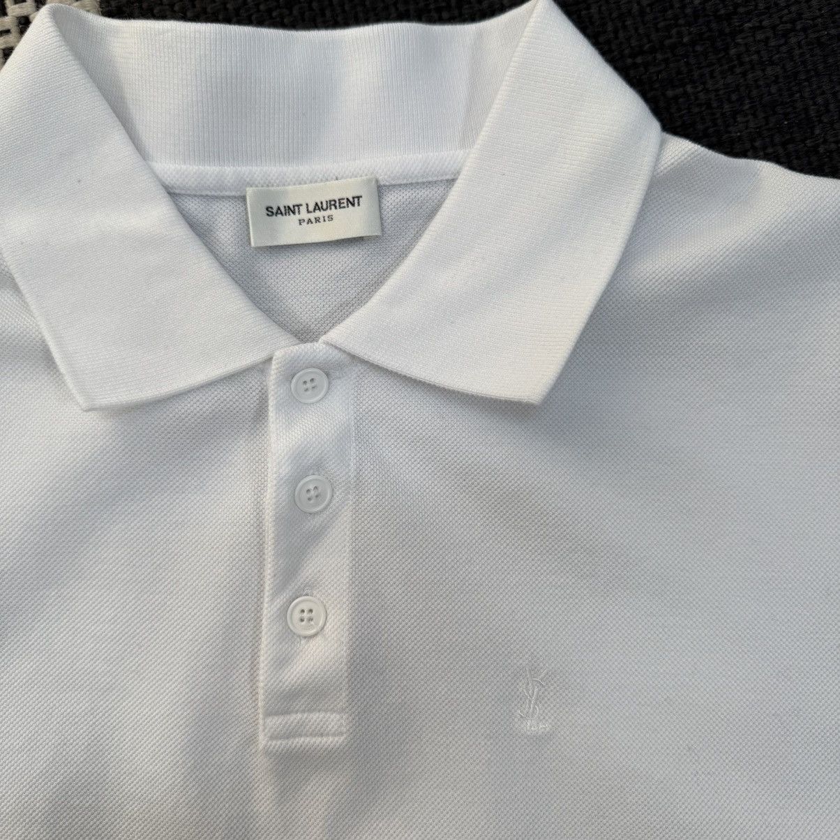 Saint Laurent Paris Saint Laurent Paris Polo tshirt white Size US XL / EU 56 / 4 - 7 Thumbnail