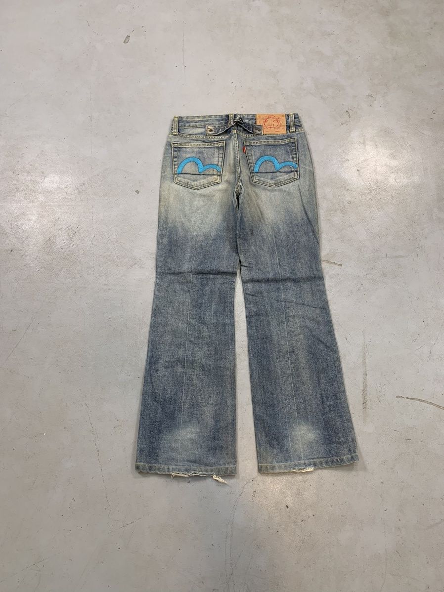 Japanese Brand Vintage womens evisu inspired bootcut denim pants Size 28" / US 6 / IT 42 - 1 Thumbnail