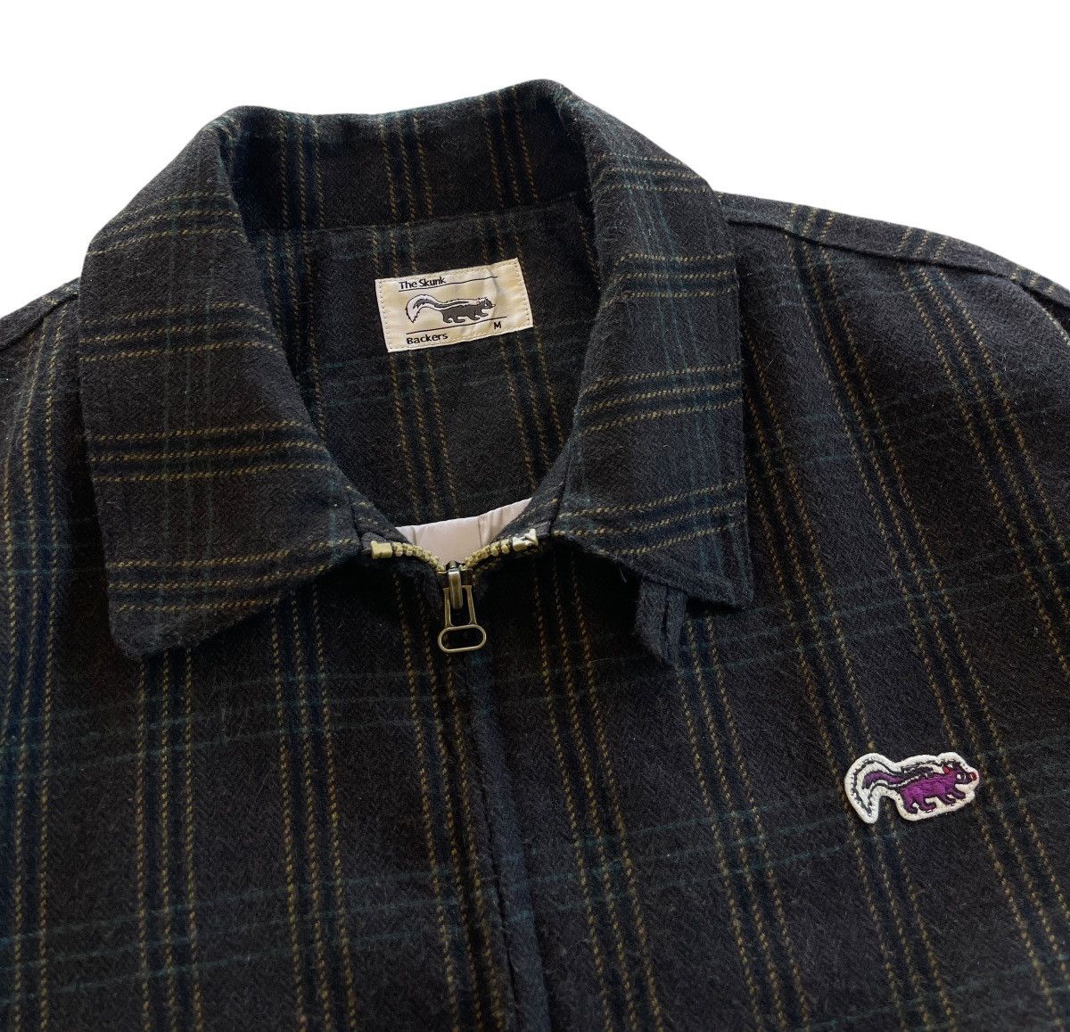 Japanese Brand The Skunks Backers Wool Plaid Blouson Jacket Size US M / EU 48-50 / 2 - 2 Thumbnail