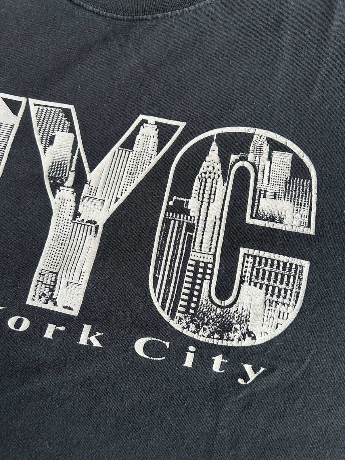 Fruit Of The Loom Vintage FOTL NYC Streetwear T-shirt Men’s Size M 90s Rare Size US M / EU 48-50 / 2 - 7 Thumbnail