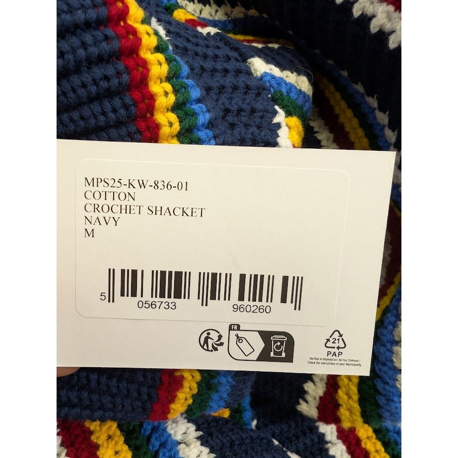Casablanca o1rshd1 DUP / Cotton Crochet Shacket in Navy Size US M / EU 48-50 / 2 - 18 Thumbnail