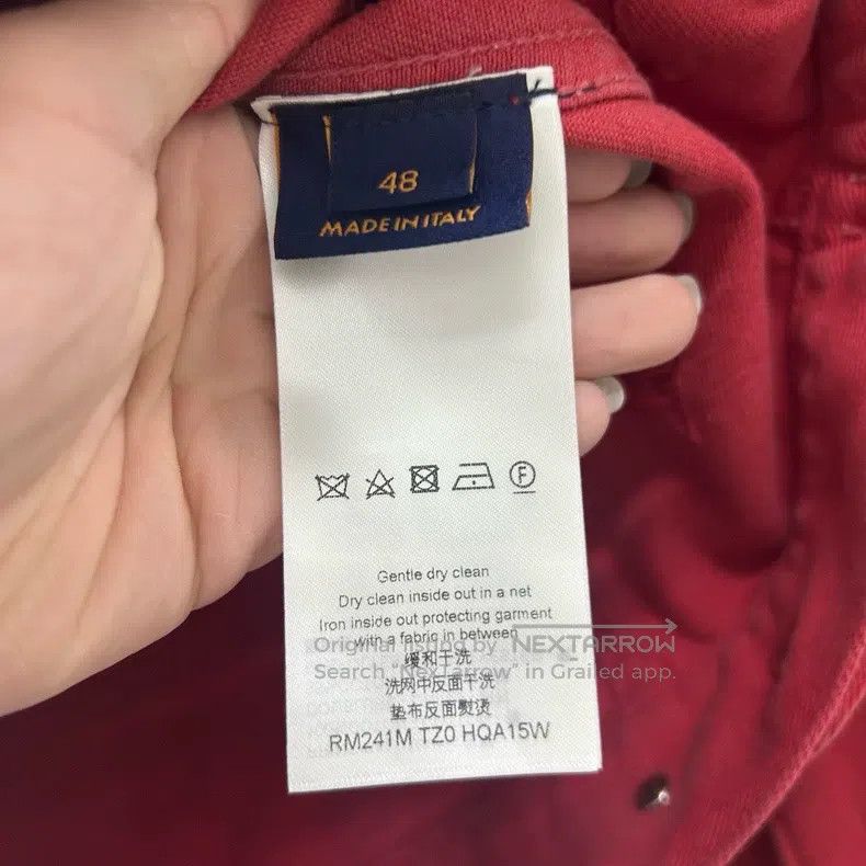Louis Vuitton Louis Vuitton Black and red rendered embroidered aged deni Size US M / EU 48-50 / 2 - 4 Thumbnail
