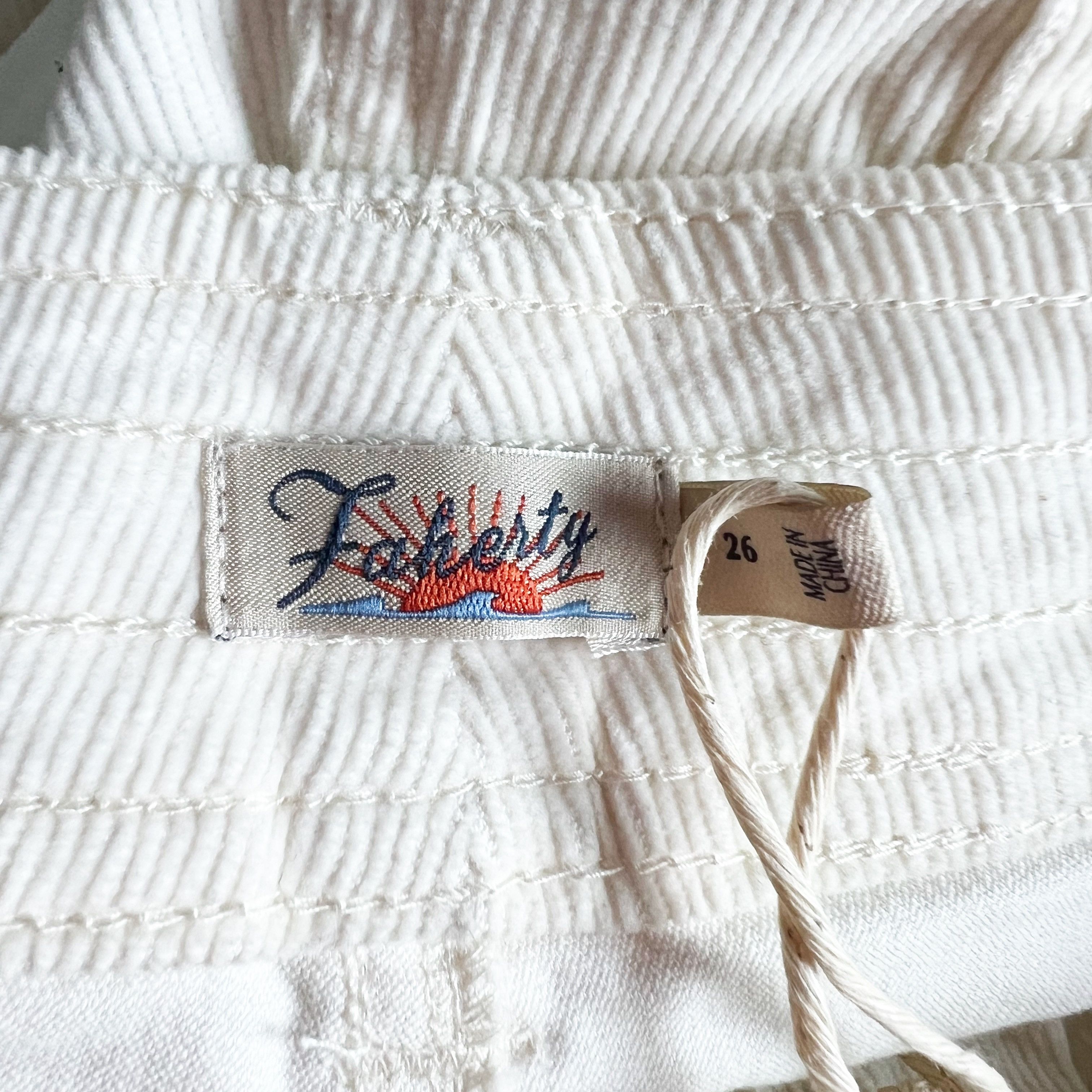 Faherty Faherty Stretch Cord Wide Leg Organic Cotton Size 26" / US 2 / IT 38 - 2 Thumbnail