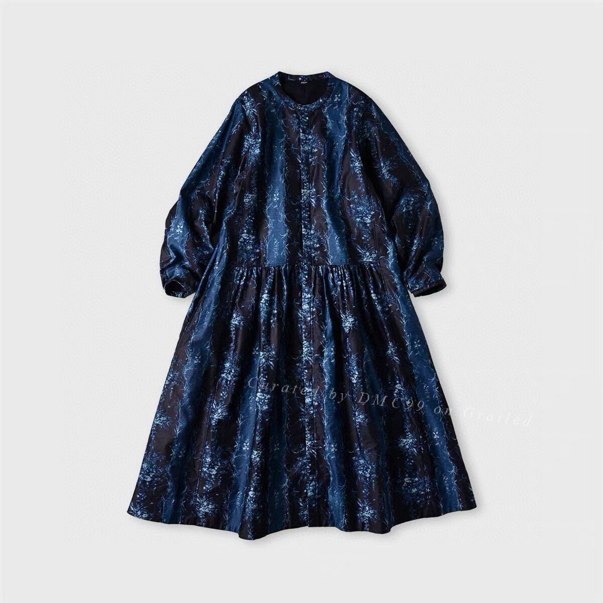 45rpm 45R Indigo Floral Print Panel Dress Size M / US 6-8 / IT 42-44 - 1 Thumbnail