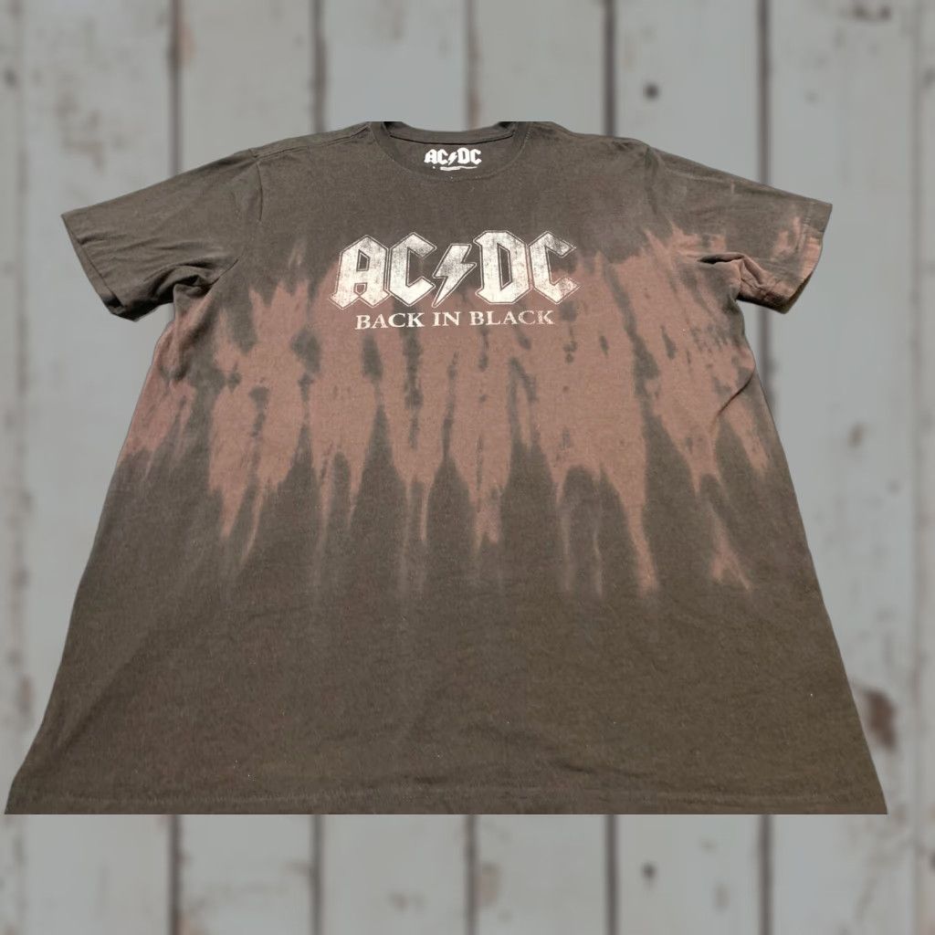 Vintage AC DC Shirt Large Black Crew Neck T-Shirt Short Sleeve Rock Band 70s Mens Size US L / EU 52-54 / 3 - 1 Thumbnail