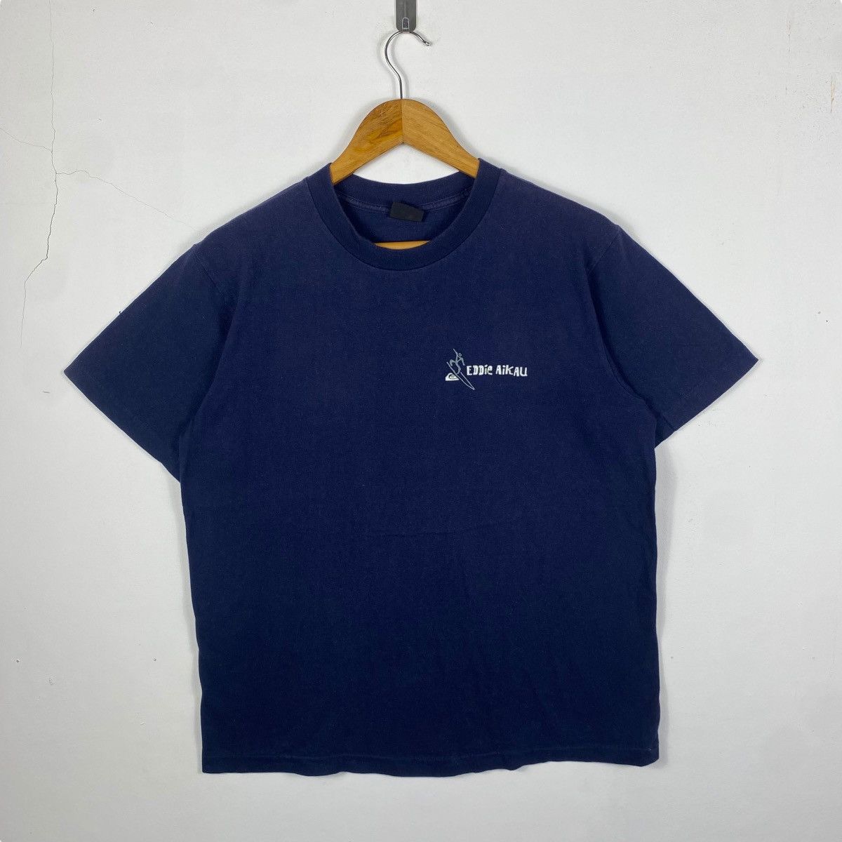 Quiksilver Vintage 90's QUIKSILVER Eddie Aikau Waimea Bay Graphic Tee Size US M / EU 48-50 / 2 - 5 Thumbnail
