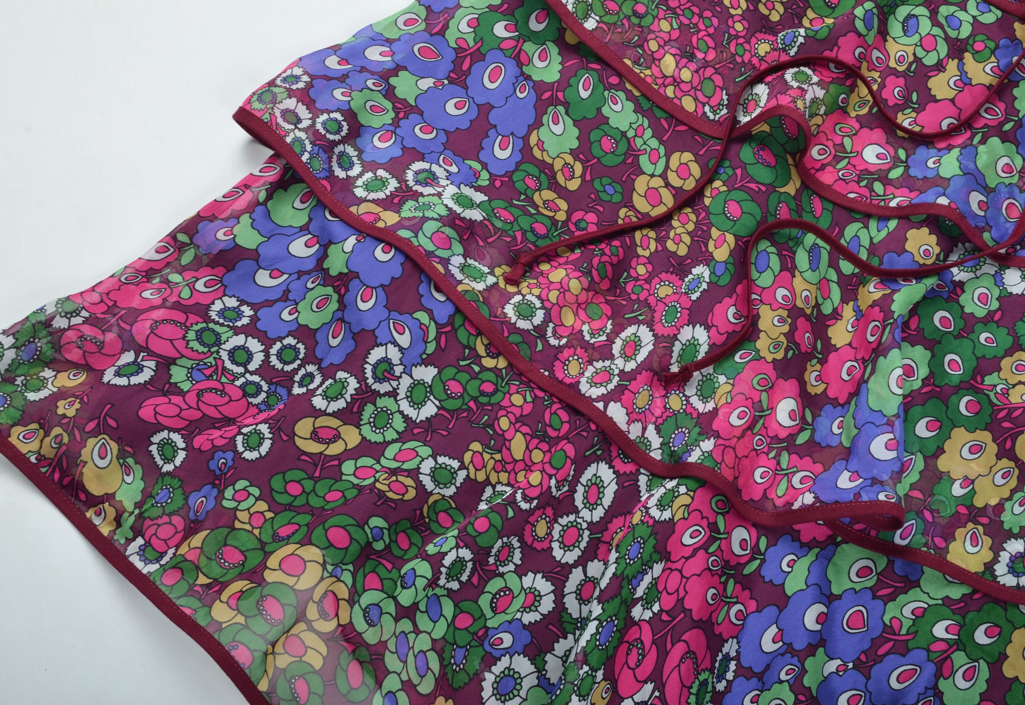 Other Nolita North Little Italy Y2K Fairy Floral Ruffle Silk Dress Size M / US 6-8 / IT 42-44 - 6 Thumbnail