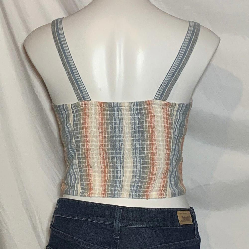 Designer Charlotte Russe Striped Cropped Top, Size Small Size S / US 4 / IT 40 - 7 Thumbnail