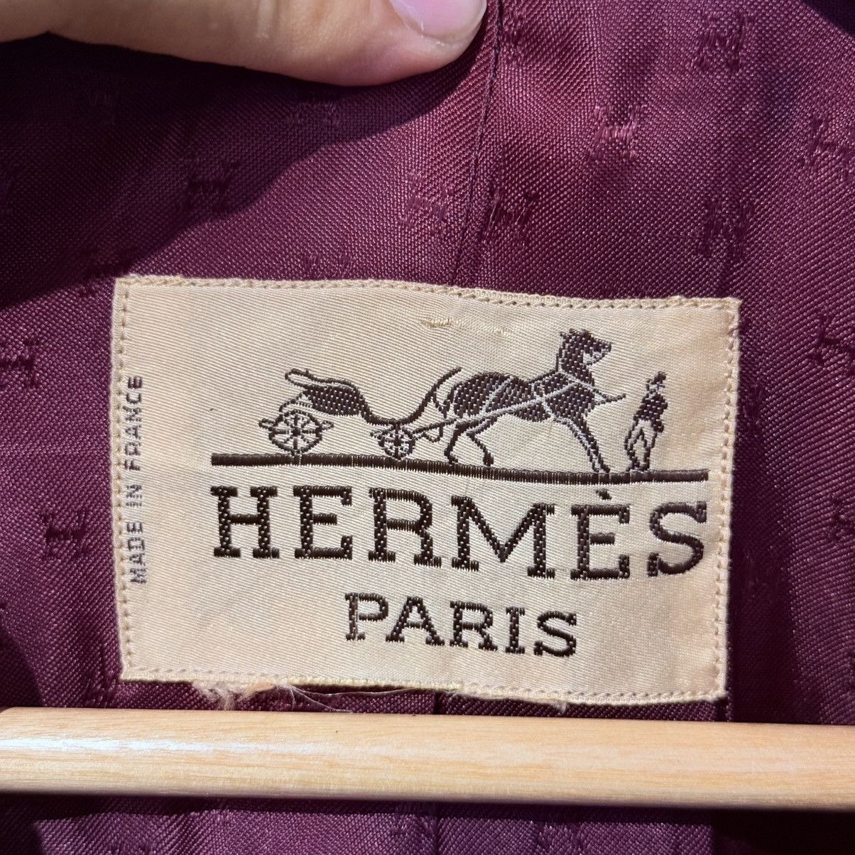Hermes Hermes Double Breasted Wool Coat Vintage 70s Size US XL / EU 56 / 4 - 9 Thumbnail