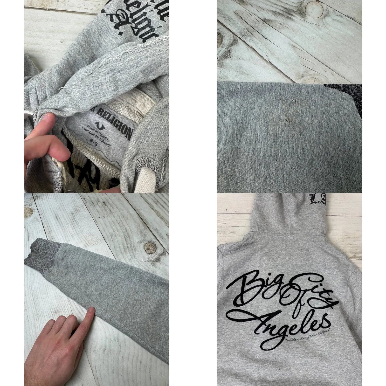True Religion True Religion Hoodie Full Zip 1971 Logo Y2K Men SZ S Gray Size US S / EU 44-46 / 1 - 11 Thumbnail
