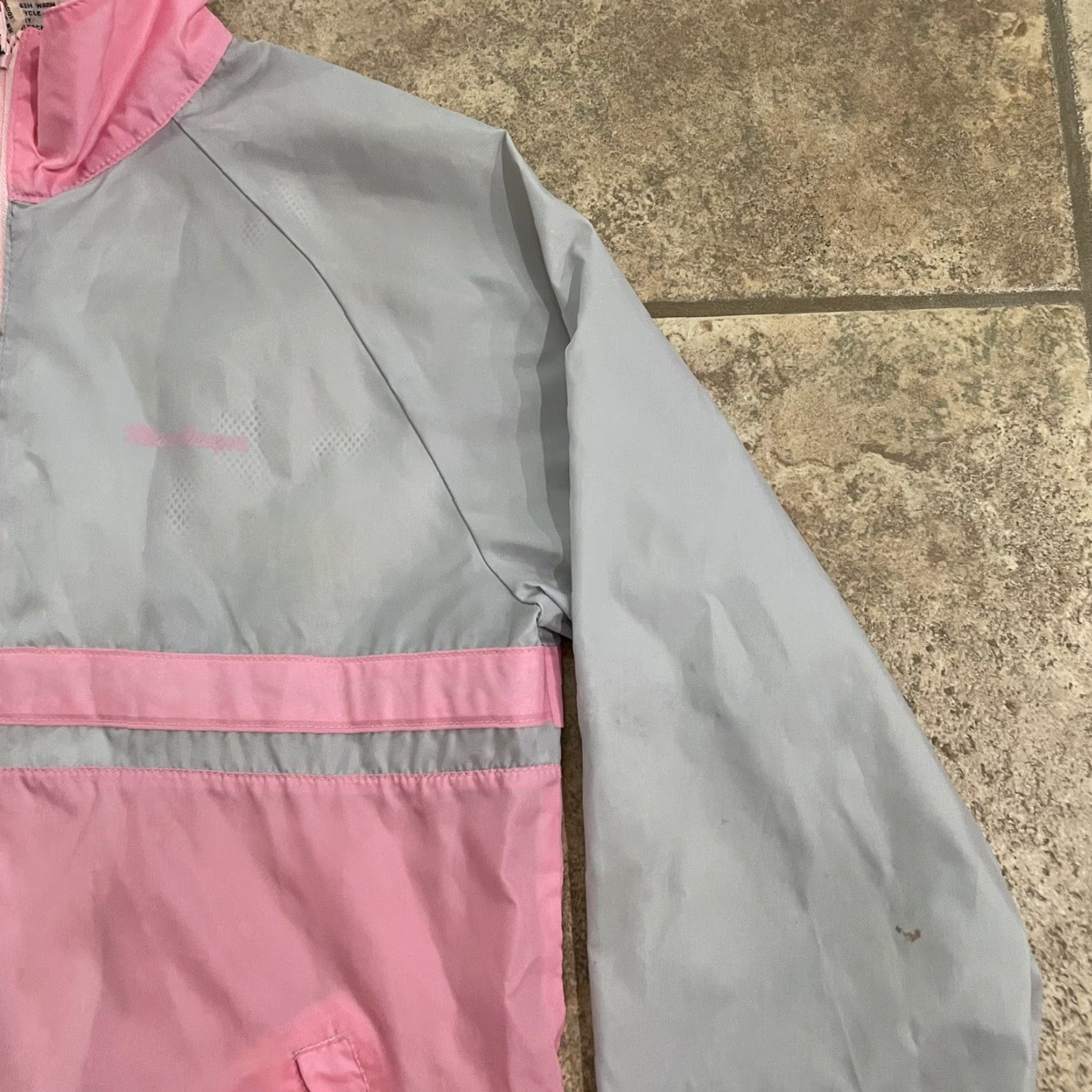 McGregor VINTAGE MacGregor Windbreaker Shirt Womens Size M Half Pink Nylon 100% Windbreaker 90s Women Size M / US 6-8 / IT 42-44 - 2 Thumbnail
