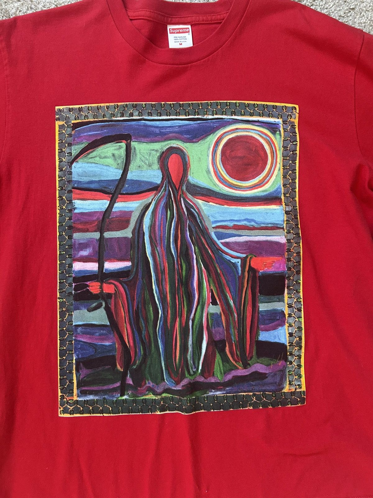 Supreme Supreme ss19 reaper tee Size US M / EU 48-50 / 2 - 2 Thumbnail