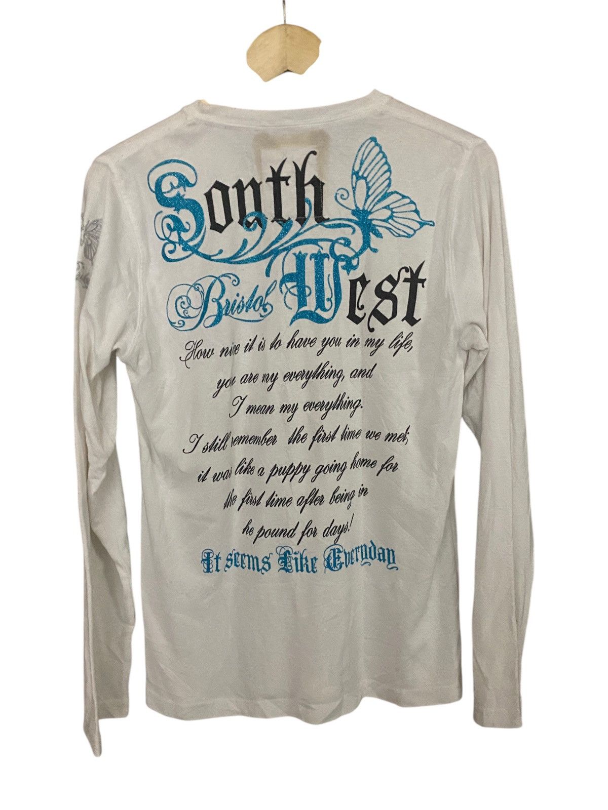 Hysteric Glamour 2000's Night Rider Butterfly Poem Longsleeve Size US M / EU 48-50 / 2 - 2 Thumbnail
