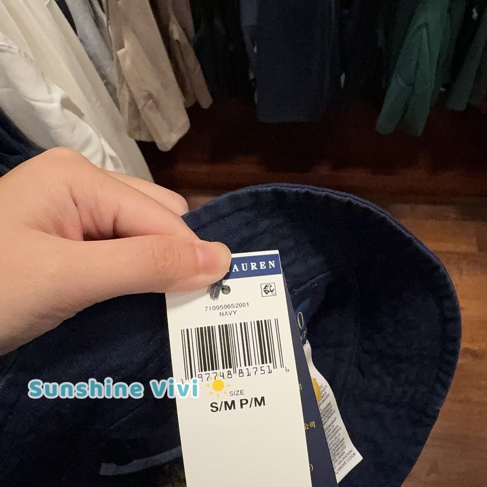 Polo Ralph Lauren NEW Polo Ralph Lauren Polo Bear Twill Bucket Hat Cap Blue Size ONE SIZE - 2 Thumbnail