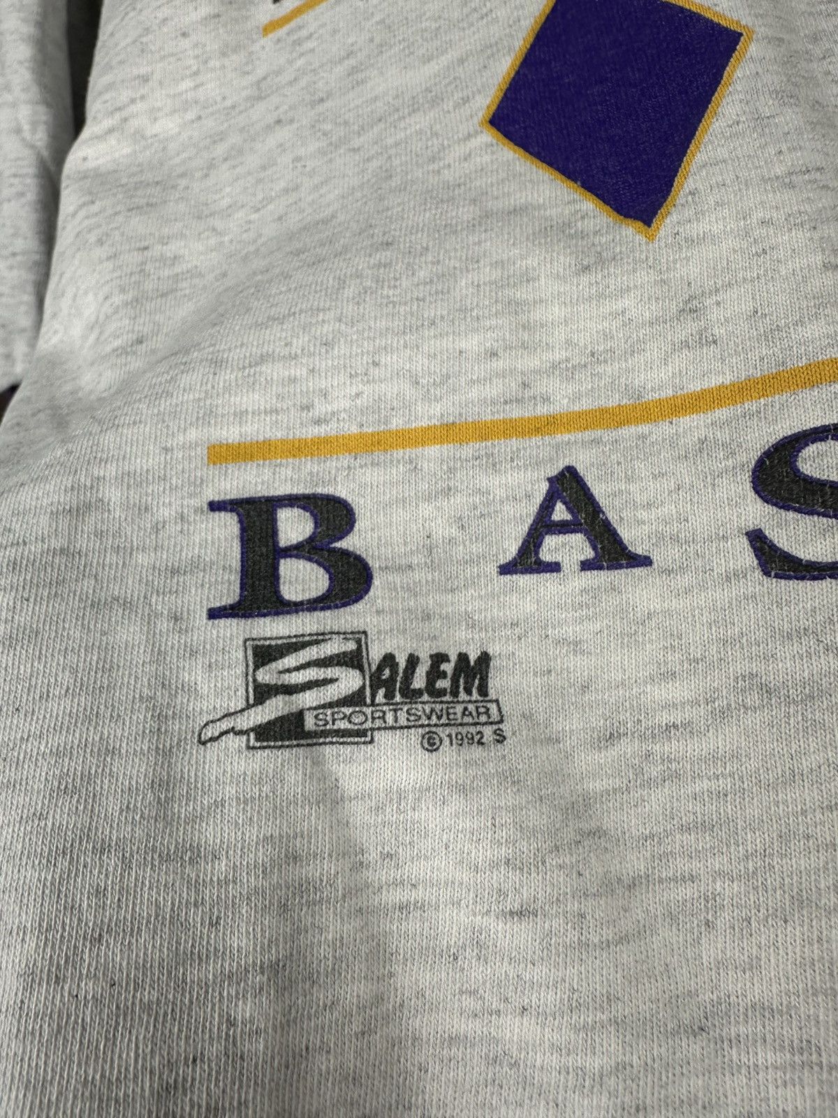 Salem Sportswear Vintage 90’s Lakers Los Angeles NBA T-Shirt Spalding RARE Size US XL / EU 56 / 4 - 6 Thumbnail