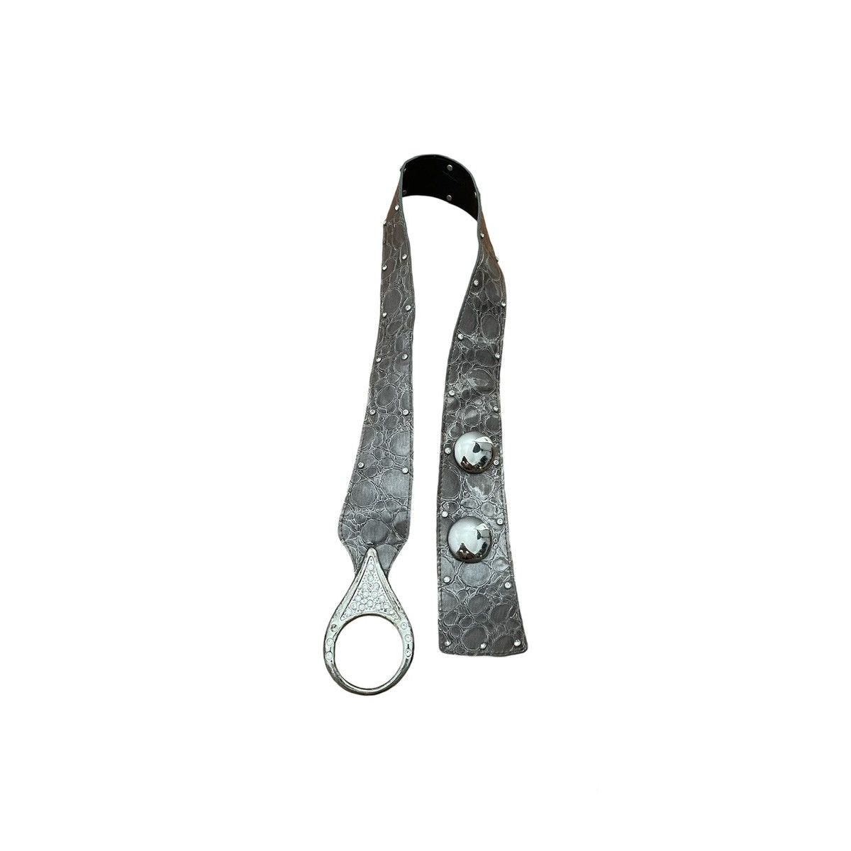 If Six Was Nine Snakeskin studded wide belt ifsixwasnine styled Size ONE SIZE - 1 Thumbnail