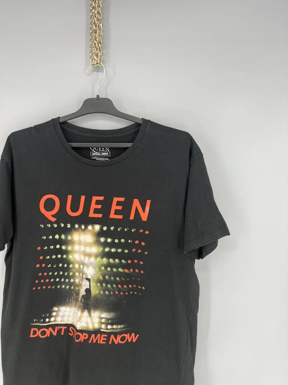 Band Tees Mens Vintage QUEEN " Don't Stop Me Now" TShirt Rock Band Tee Size US L / EU 52-54 / 3 - 5 Thumbnail