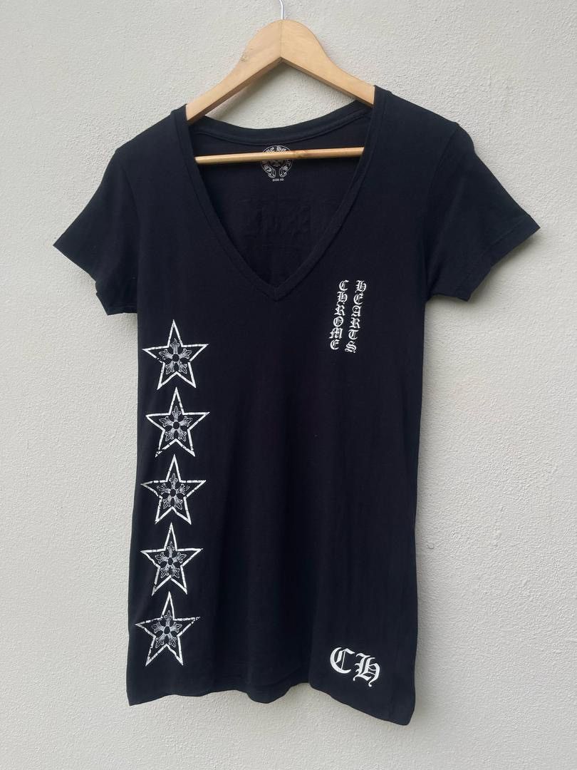 Chrome Hearts Chrome Hearts T-Bar Scroll Star Logo Tee Size US XS / EU 42 / 0 - 3 Thumbnail