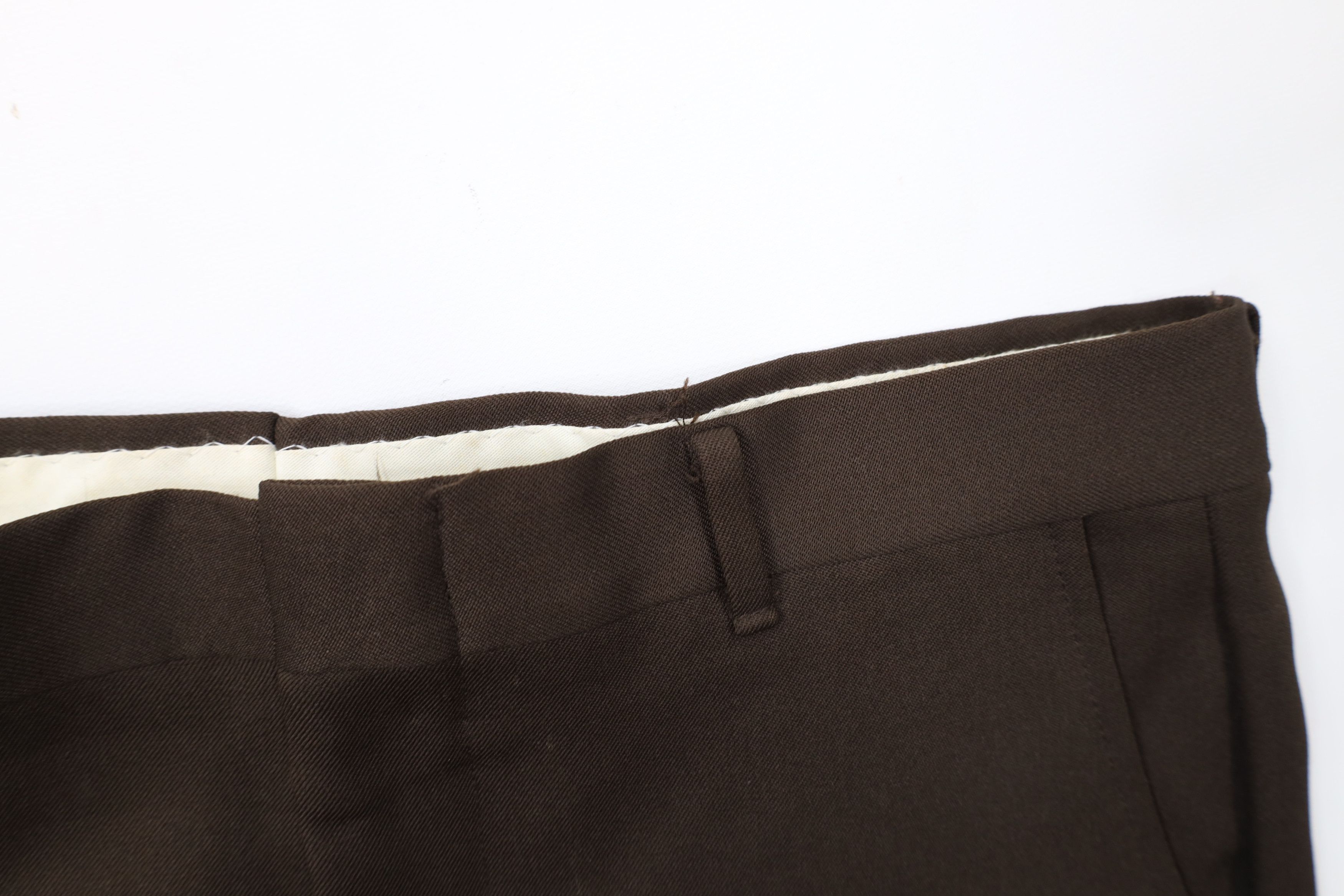 Vintage Vintage 70s Streetwear Flared Wide Leg Chino Pants Brown USA Size US 34 / EU 50 - 7 Thumbnail