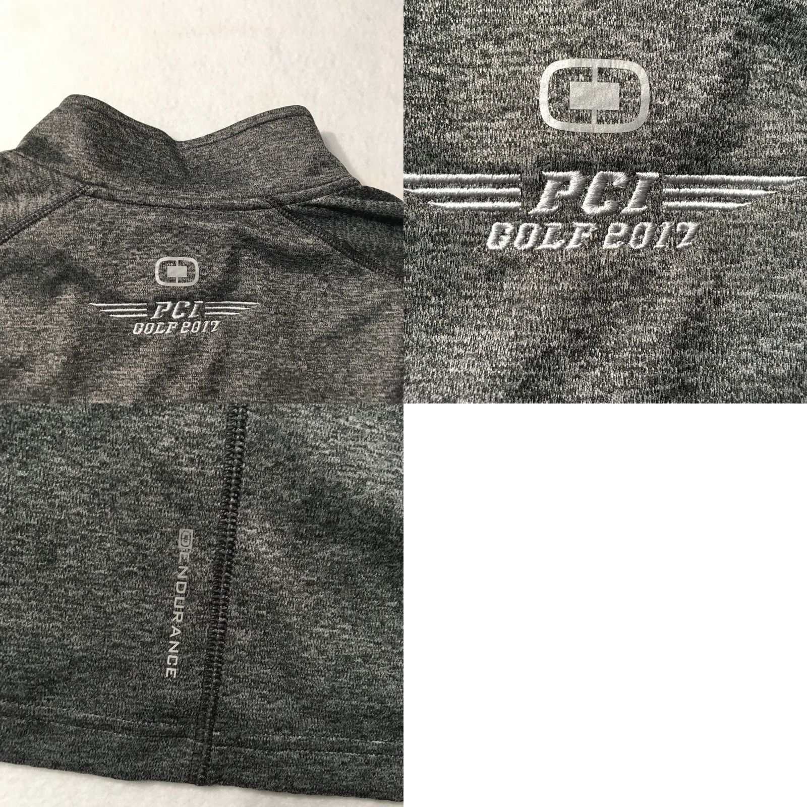 Vintage OGIO Sweatshirt Mens 3XL Long Sleeve Zip 1/4 Gray Heathered Golf Outdoor Winter Fall Sports USA Size US XXL / EU 58 / 5 - 8 Thumbnail
