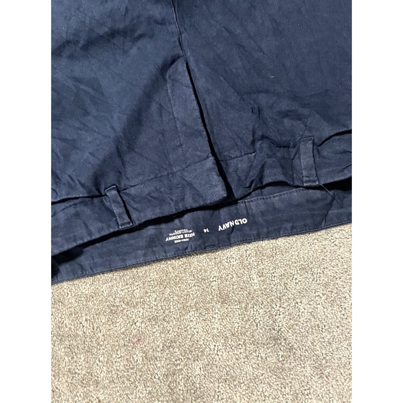 Old Navy Old Navy Blue Pixie Skinny High-Rise Ankle Pants Women Size 14 Pockets Size 36" / US 14 / IT 50 - 5 Thumbnail