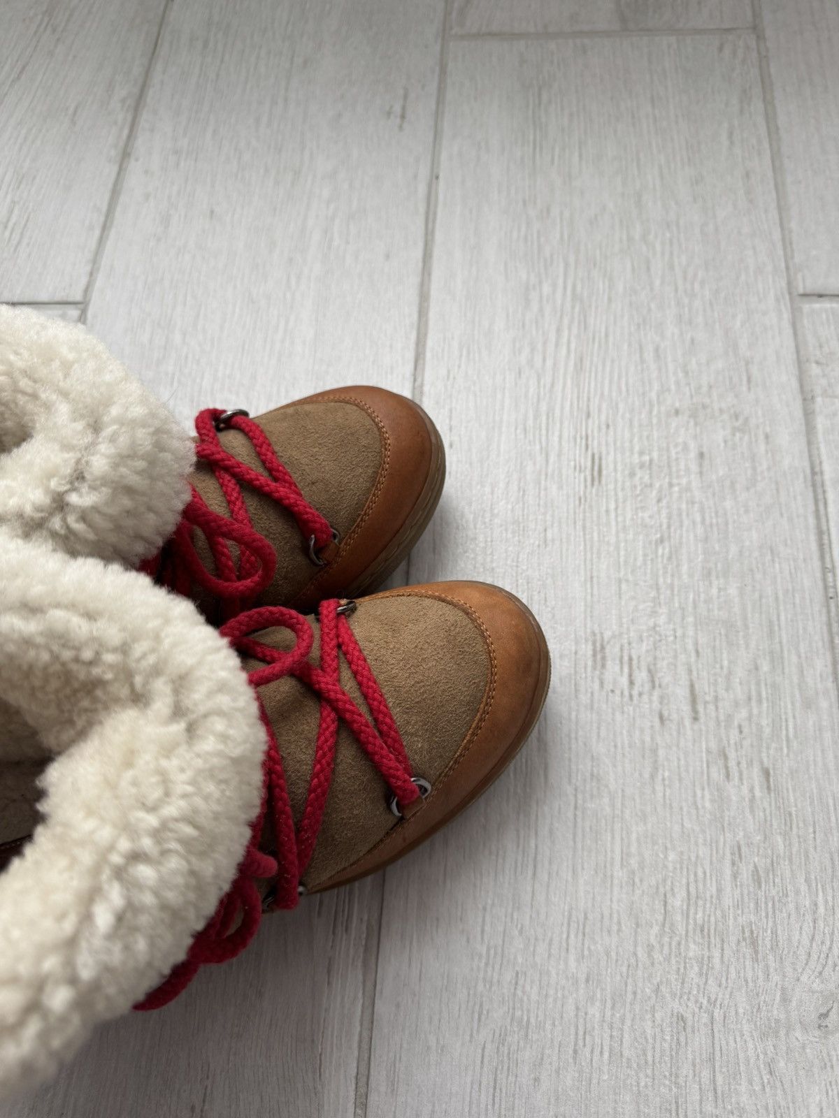 Isabel Marant Isabel Marant Nowles Wedge Snow Boots | Shearling & Leather Size US 9.5 / IT 39.5 - 15 Thumbnail