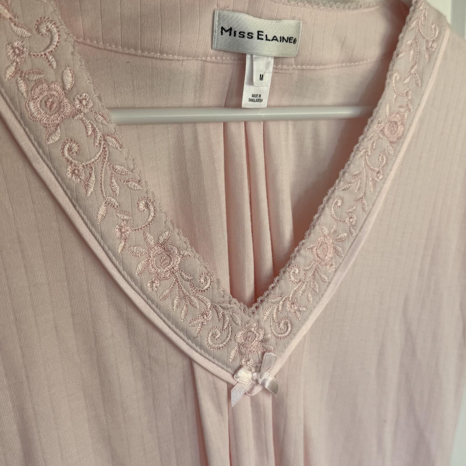 Other Miss Elaine Pink Lace Trim Nightgown Medium Size ONE SIZE - 1 Thumbnail