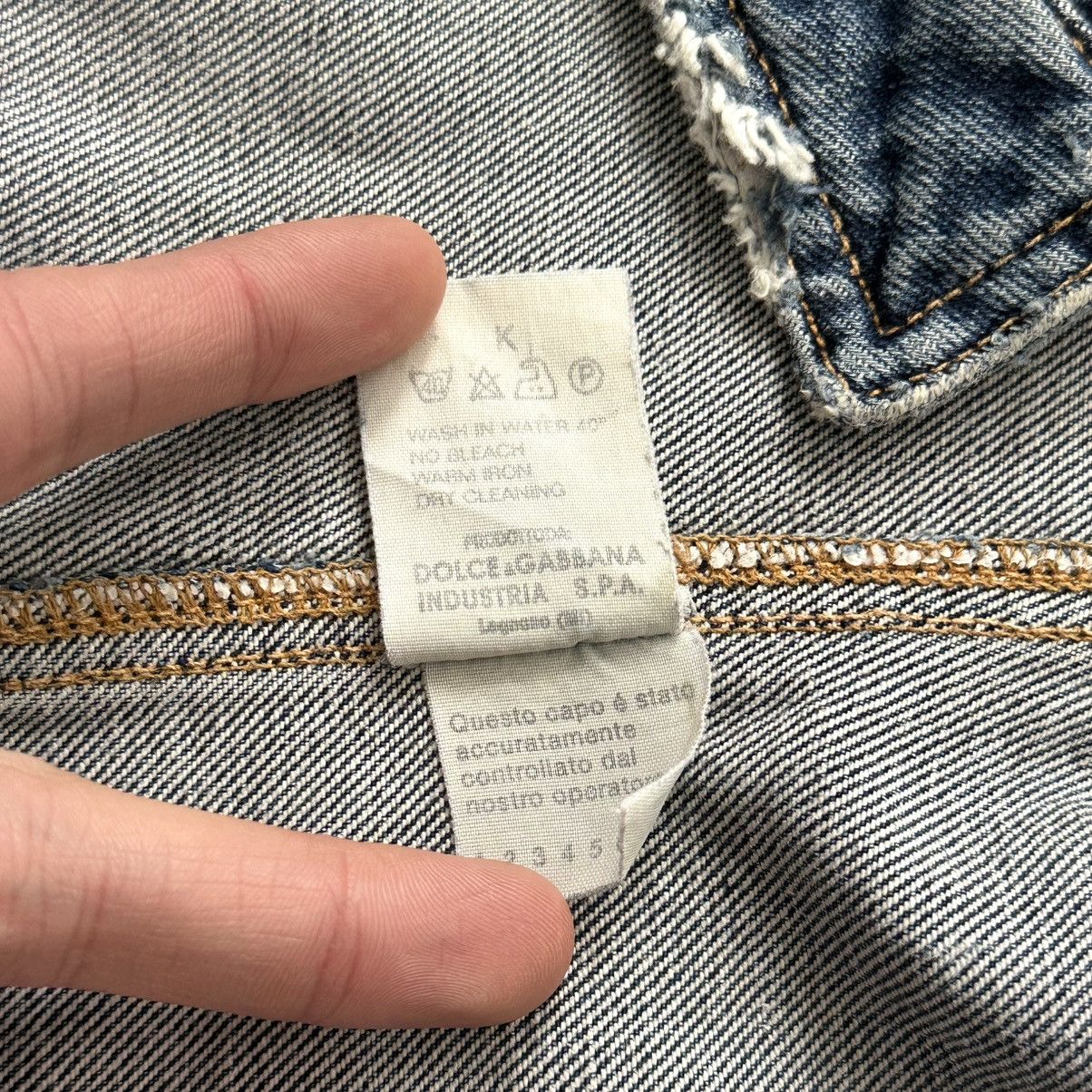 Dolce & Gabbana 90s Dolce & Gabbana Vintage Denim Vest Open Front Y2K Size S / US 4 / IT 40 - 8 Thumbnail