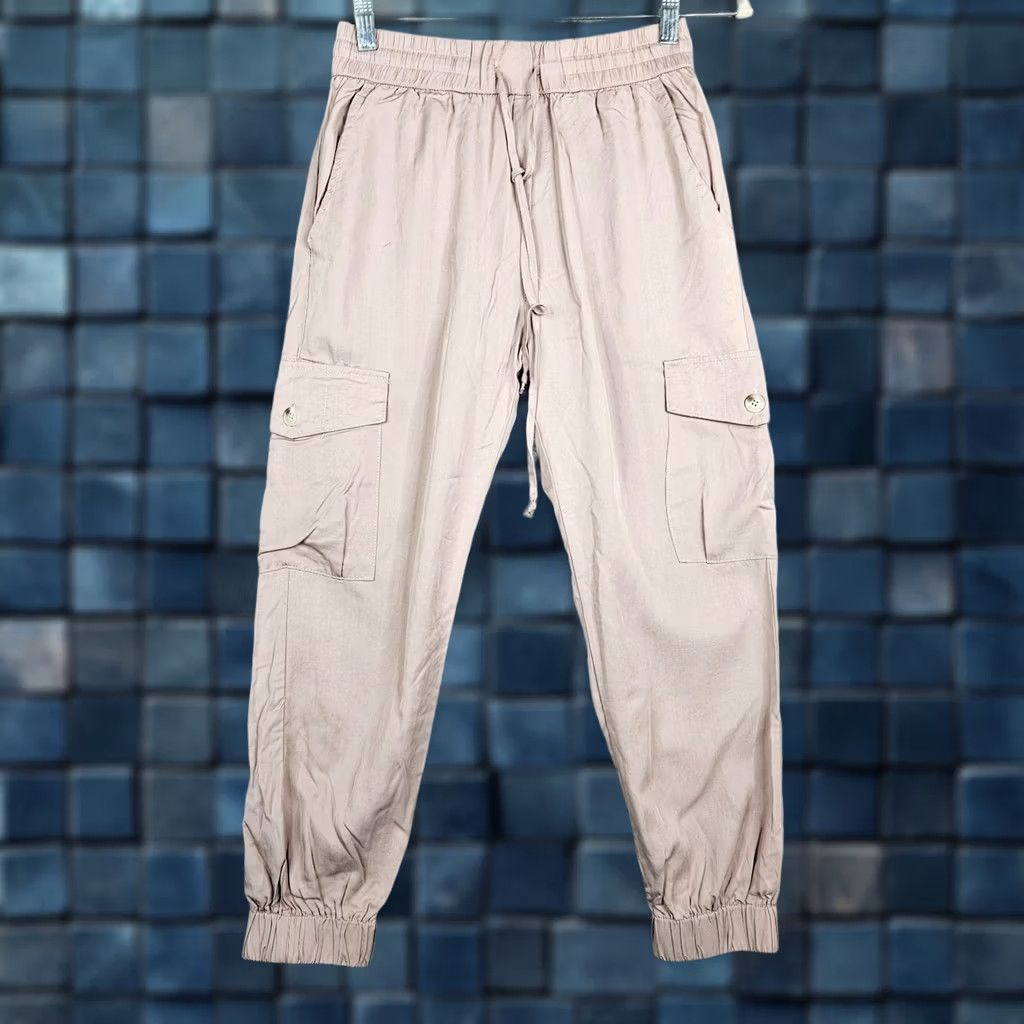 Pinko DRESS FORUM Blush cargo jogger pants Women’s Elastic Waist S Pink" Size 28" / US 6 / IT 42 - 1 Thumbnail