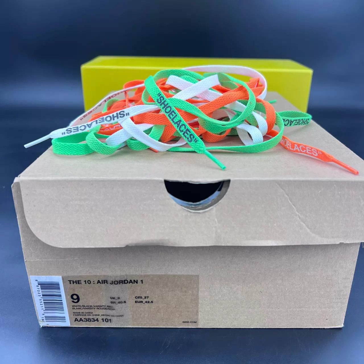 Off-White Off-White x AJ1 Chicago 42.5 Worn 2x CH2993 Size US 9.5 / EU 42-43 - 9 Thumbnail