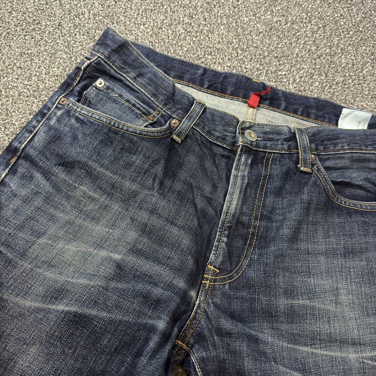 Undercover × Uniqlo 🔥🇯🇵 Vintage Y2K Japanese Uniqlo UJ Kaihara Denim Jeans Size US 31 - 10 Thumbnail