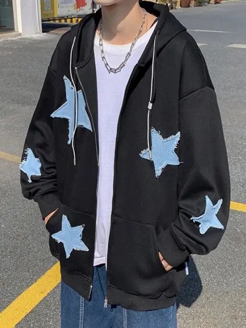 Japanese Brand × Vintage Zip Up Patch Hoodie Size US M / EU 48-50 / 2 - 2 Thumbnail
