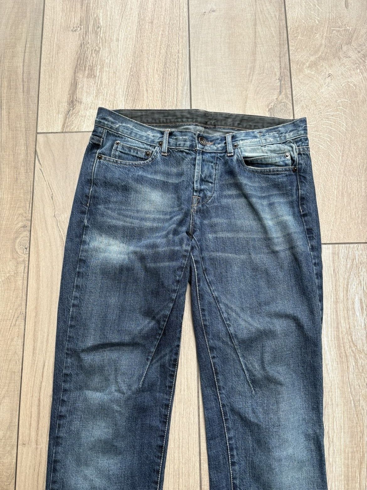 Rick Owens Rick Owens FW09 DRKSHDW Dirty Blue Detroits Size US 29 - 1 Thumbnail
