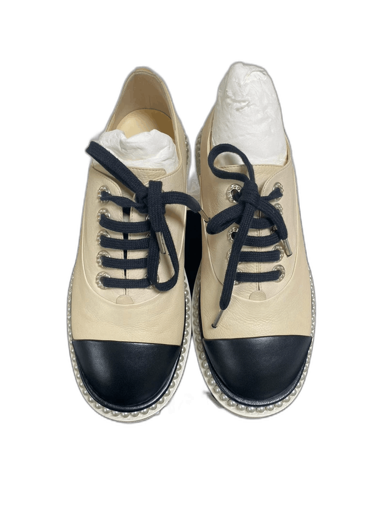 Chanel Chanel Pearl Flat Shoes for Women Size US 6 / IT 36 - 1 Thumbnail