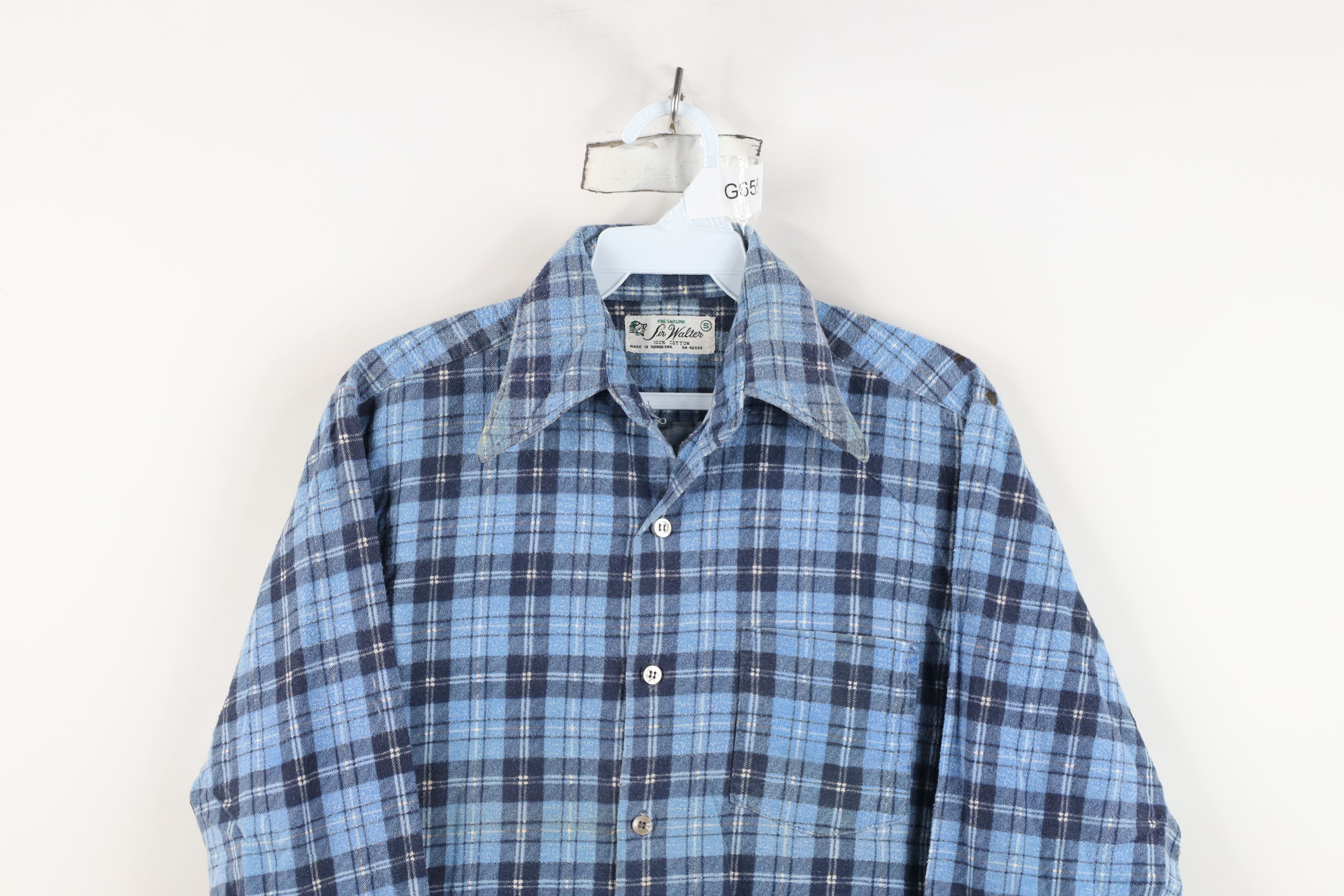 Vintage Vintage 70s Streetwear Flannel Collared Button Shirt Plaid Size US S / EU 44-46 / 1 - 2 Thumbnail