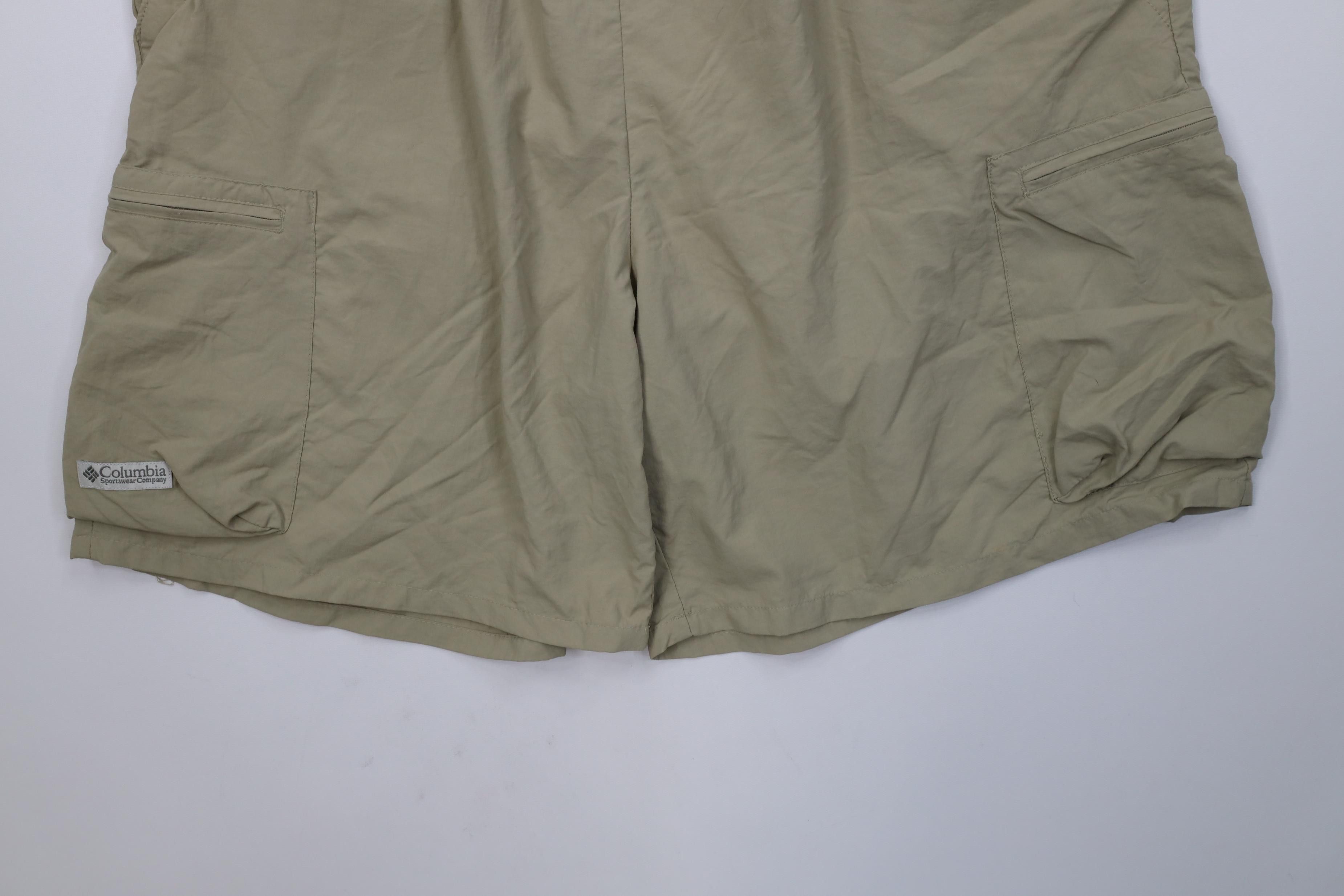Columbia Vintage Y2K Columbia Lined Belted Above Knee Cargo Shorts Size US 36 / EU 52 - 4 Thumbnail
