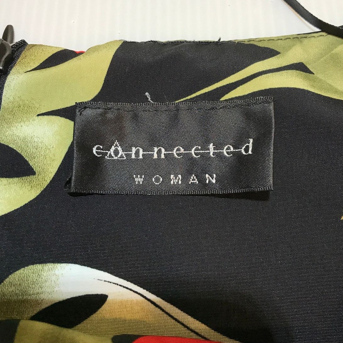 Other Connected Floral Square Neck Sleeveless Shift Midi Dress 1X Size XL / US 12-14 / IT 48-50 - 3 Thumbnail