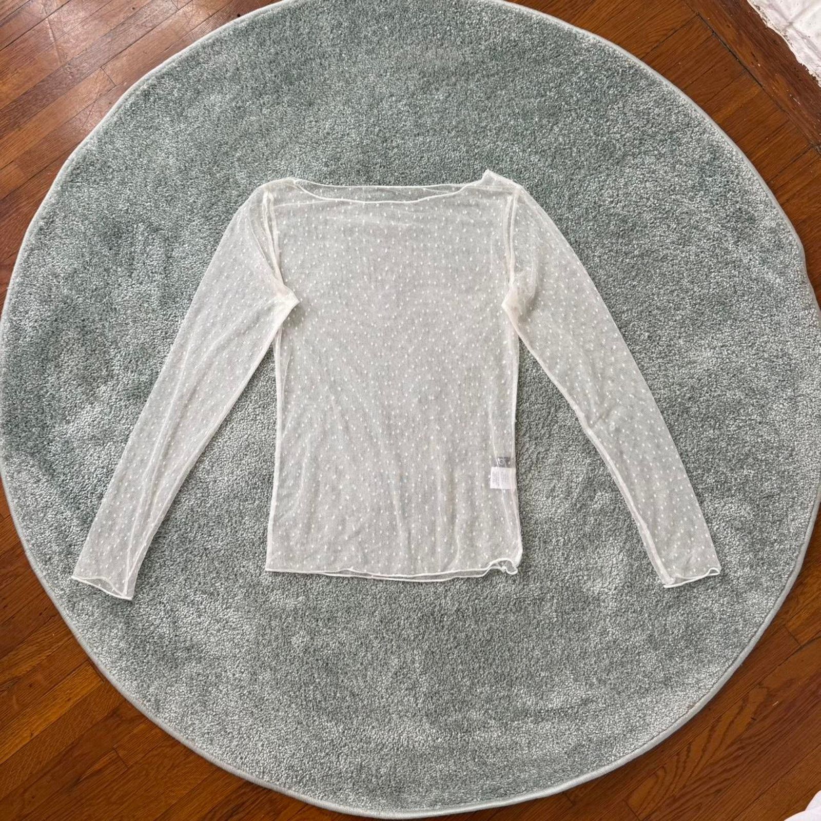 Other y2k sheer polka dot mesh top ✧ long sleeve Size M / US 6-8 / IT 42-44 - 2 Thumbnail