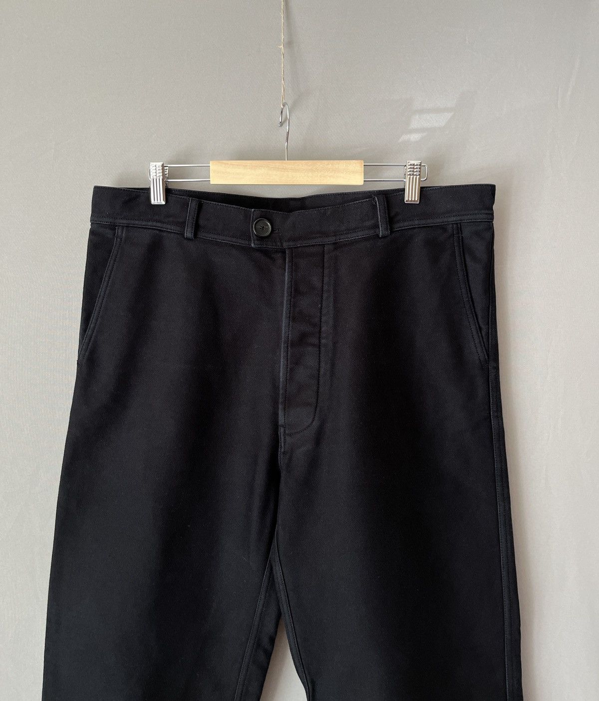Jil Sander Jil Sander Moleskin Heavy Cotton Wide Legs Pants Size US 34 / EU 50 - 10 Thumbnail