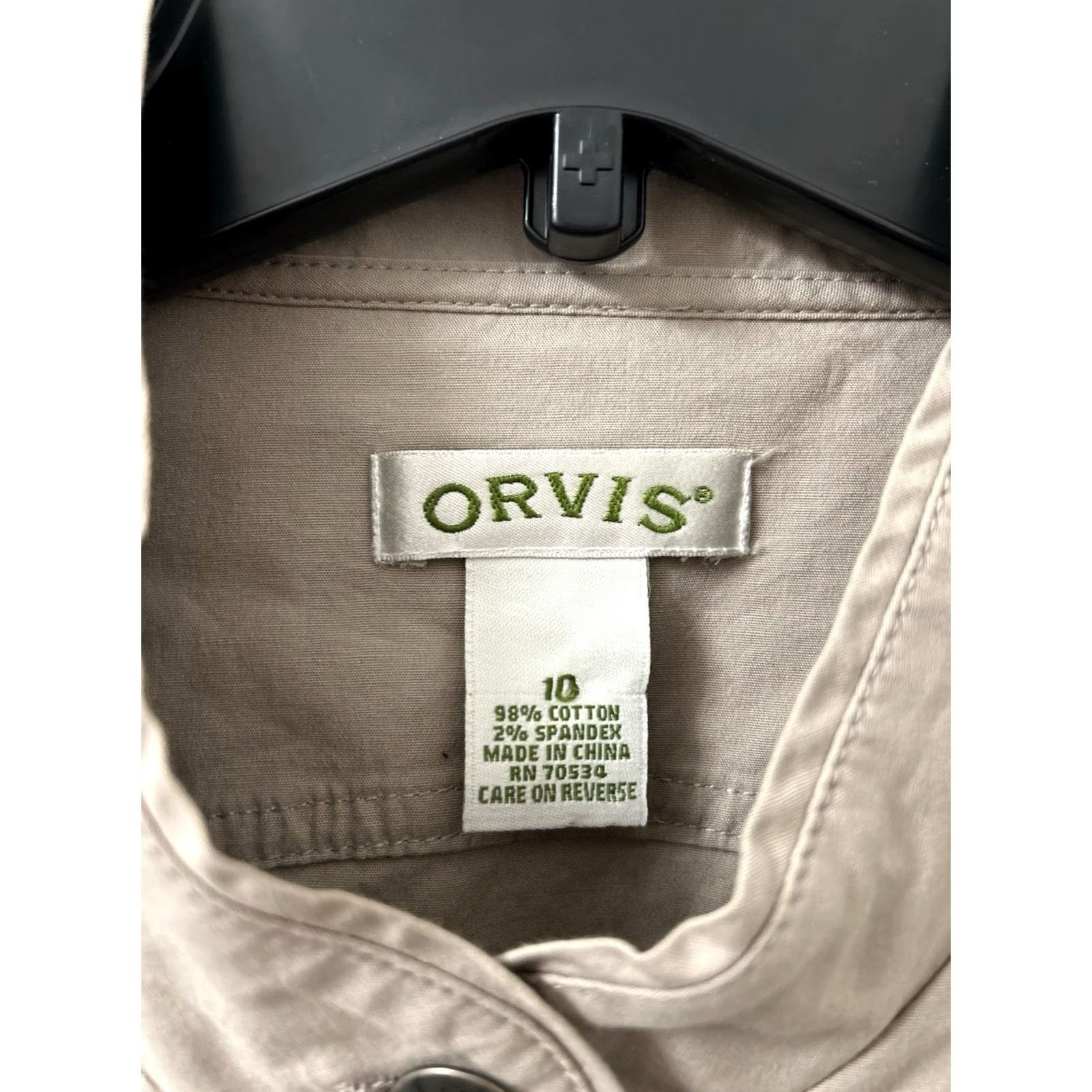 Orvis Orvis Jacket Womens Sz 10 Beige Full Zip Utility Barn Coat Pockets Long Sleeve Size L / US 10 / IT 46 - 5 Thumbnail