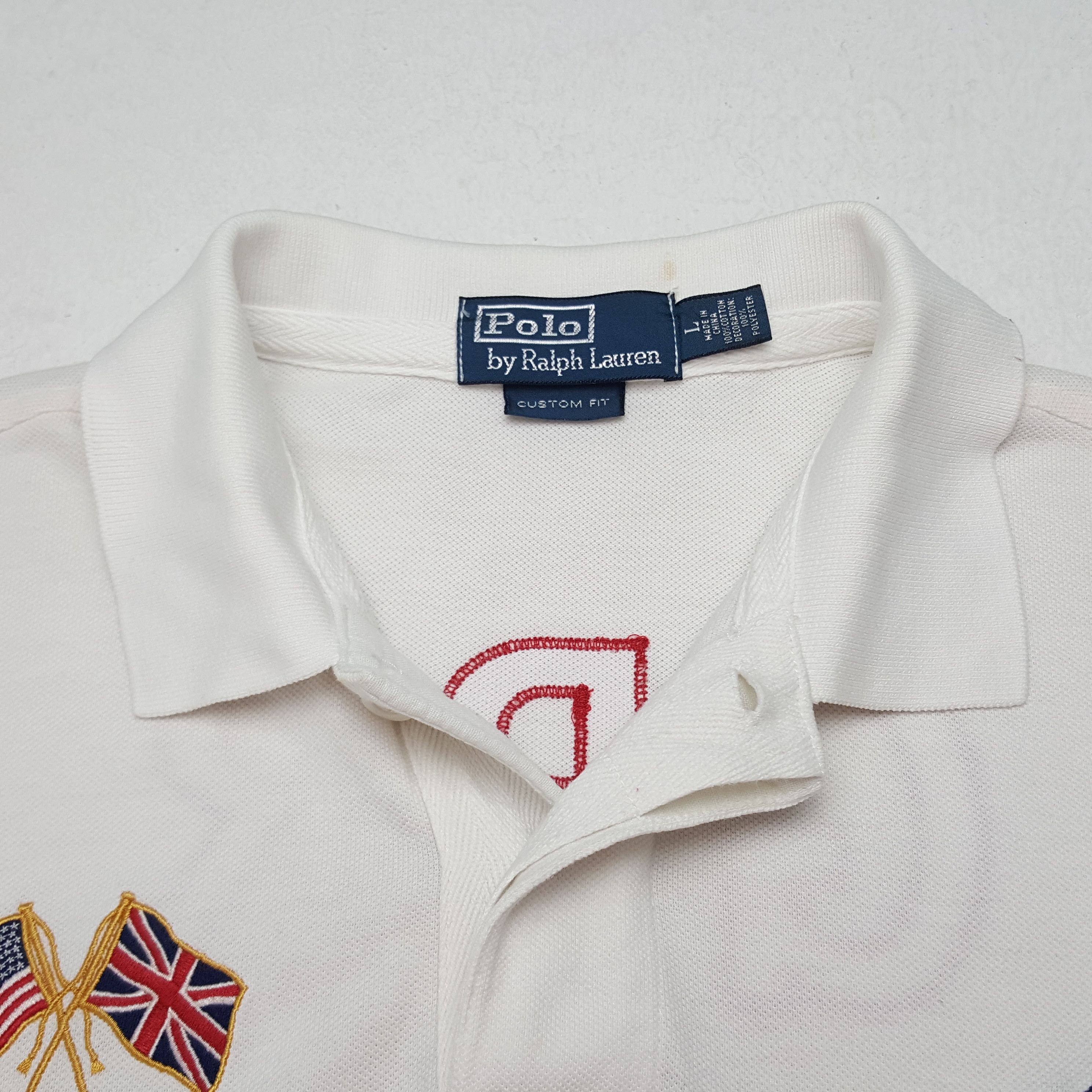 Polo Ralph Lauren × Vintage Vintage Polo Ralph Lauren GBR 012 Polos Shirt Size US L / EU 52-54 / 3 - 5 Thumbnail