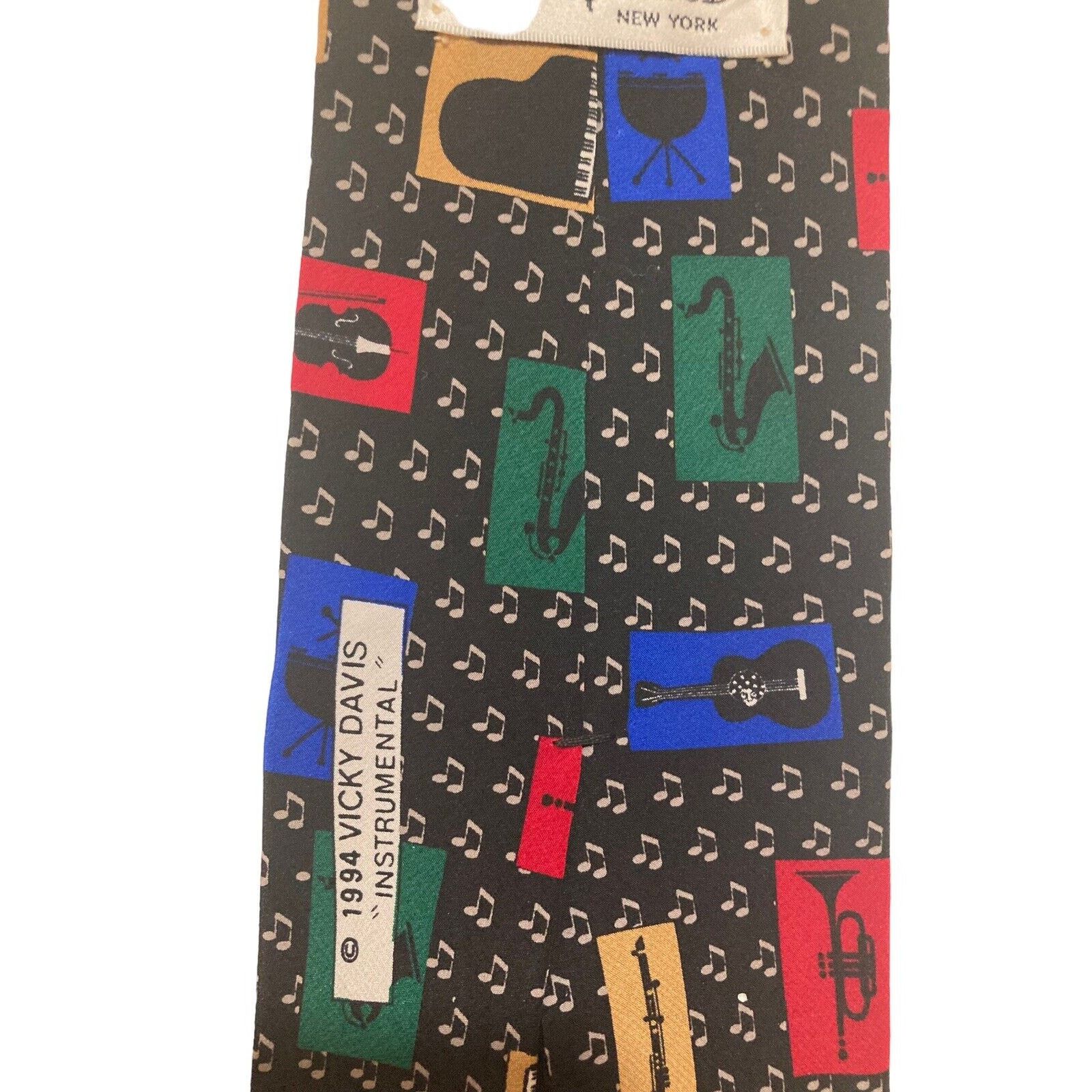 Vicky Davis Vicky Davis Men's NeckTie Instrumental Musical Notes Size ONE SIZE - 5 Thumbnail