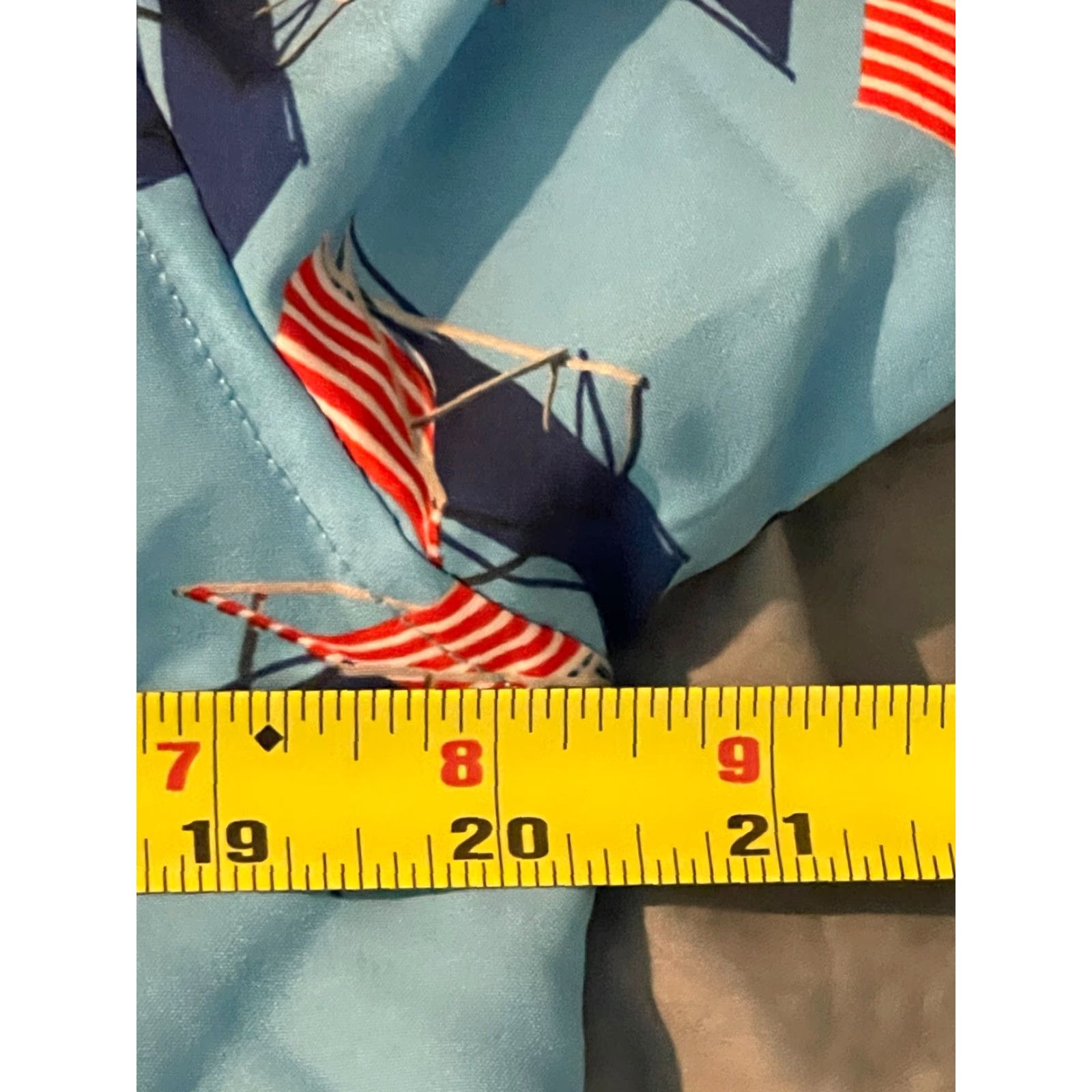 Vintage RSVLTS American Beach Day KUNUFLEX S/S Shirt Medium US Flag Lounge Chairs Blue Shirt Mens Size US M / EU 48-50 / 2 - 5 Thumbnail