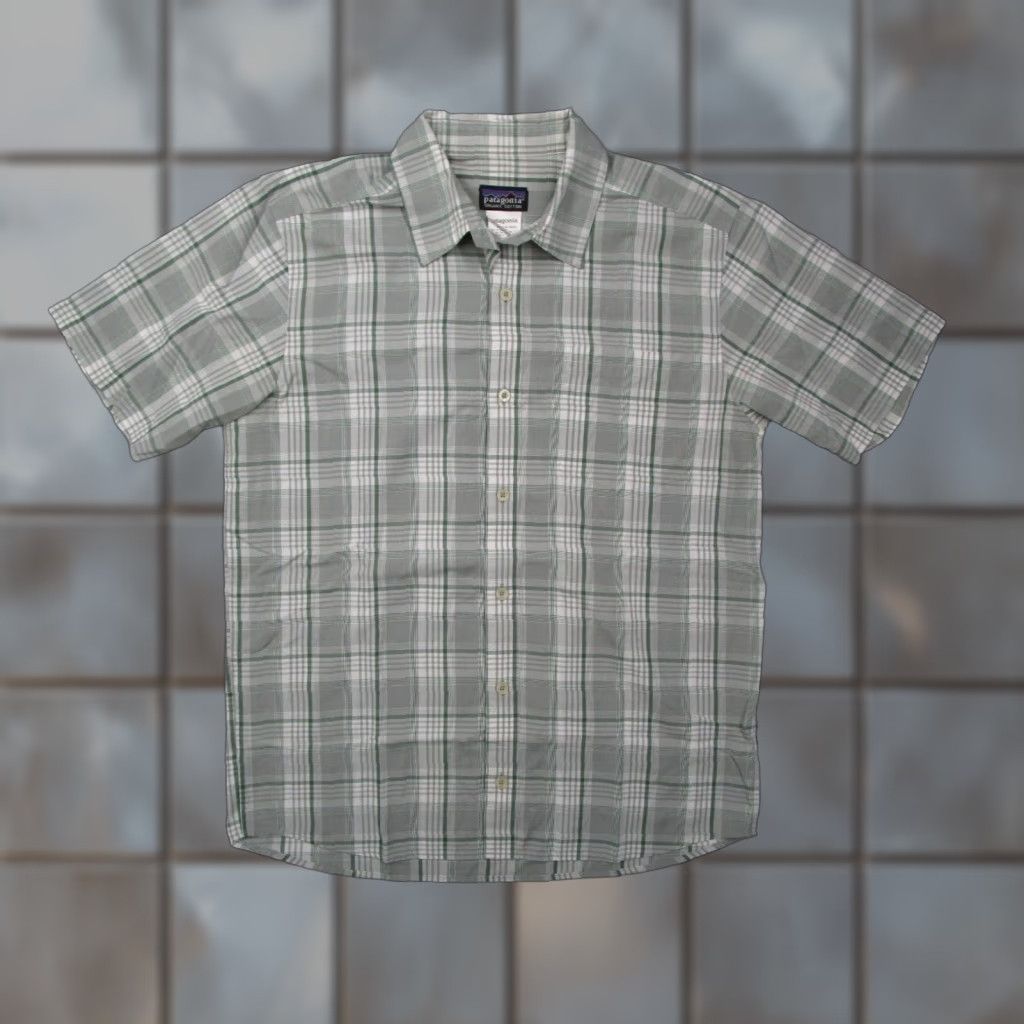 Patagonia PATAGONIA Shirt Mens Small Green Button Up Organic Cotton Blend Hike Work Camp Size US S / EU 44-46 / 1 - 1 Thumbnail